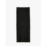 Yırtmaç Detaylı Beli Lastikli Slim Fit Uzun Kalem Etek