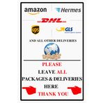 Yiruhe Paketleri buraya koyun, çamaşır suyu levhaları, 20 cm x 30 cm metal levhalar, ev kapısı için dekor teslim. Leave Package Here Metal Tin Sign (EN sol tarafta 2312)