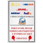 Yiruhe Paketleri buraya koyun, çamaşır suyu levhaları, 20 cm x 30 cm metal levhalar, ev kapısı için dekor teslimatı Leave Package Here Metal Tin Sign (ES hacia abajo 2315)