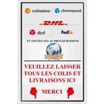 Yiruhe Paketleri buraya koyun, çamaşır suyu levhaları, 20 cm x 30 cm metal levhalar, ev kapısı için dekor teslimatı Leave Package Here Metal Tin Sign (FR vers le bas 2314)