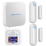 YisTech Demans Hastaları/Çocuk Güvenliği/Ev Güvenliği, Yaşlılar için Kapı Sensörü Alarmı/İş/Ev/Mağaza/Posta Kutusu (2 Sensör 1 Taşınabilir Alıcı)