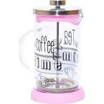 Yitian 350 Ml. French Press Bitki Çayı Demliği Pembe