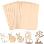 Yitobici Kontrplak levhalar, 10 adet 300 x 200 x 1,5 mm balsa ağacı yaprakları, ince ıhlamur ağacı plakaları, kendin yap uçak, gemi, ahşap işleri, model, sanat ve el işi için kontrplak levha