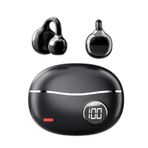 YIUPEDRFG Açık Hava Aktiviteleri İçin Profesyonel Su Geçirmez Kablosuz Bluetooth Kulaklıklı Ses ABS Bluetooth Kulaklık Mikrofonlu, siyah