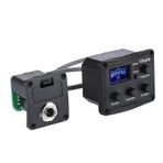 YIWENG Ukulele Ukelele Uke Piezo Pikap Preamp 3-Band EQ Ekolayzır Tuner Sistemi, LCD Ekranlı,küçük gitar ekolayzer