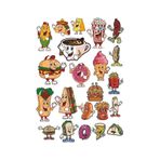 Yiyecekler Sticker Set-1 15 Parça Telefon, Tablet, Defter, Laptop Sticker