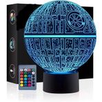 yiyicas 3D illüzyon lamba, 7 renk değişiklik aydınlatma + uzaktan kumanda, dokunmatik USB şarj masa yazı masası yatak odası dekorasyon, çocuk doğum günü, sevgililer günü için havalı hediye fikirleri