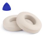 Yizhet Beats Solo 2 Solo 3 Kablosuz Bluetooth, Protein Deri ve Bellek Köpüğü (Solo-Altın) ile Uyumlu 1 Çift Ped