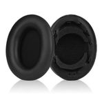Yizhet Sony WH-1000XM3 ile uyumlu kulaklık yastıkları yedek kask hafızalı köpük ve protein deri, 1 çift, siyah