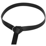 YIZITLAA Ortaçağ Rönesans Kemer Şövalye Viking LARP Retro Yüzük Kemer Canlandırma Kostüm Aksesuar, Siyah, 190cm/74.8inch