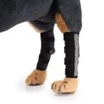 YJZQ 2 adet köpek ayak bileği koruyucu bandaj yansıtıcı evcil hayvan köpek bilek bandajı köpek diz bandajı eklem bandajı destek bandajı evcil hayvan koruma ekipmanı diz dolgusu, köpek bacağı kolları için