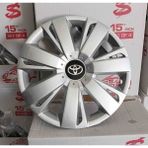 Yk 15 Inç Toyota Corolla / Yaris / Avensis / Auris Uyumlu Jant Kapağı 4'lü Takım Amblem Hediyeli