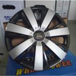 Yk Ford Focus / Fiesta / Mondeo 14 Inç Uyumlu Çift Renk Jant Kapağı 4'lü Takım Amblem Hediyeli