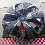 Yk Ford Focus / Fiesta Uyumlu 16 Inç Krom Çıtalı Jant Kapağı 4'lü Takım Amblem Hediyeli