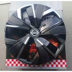 Yk Nissan Qashqai/micra/almera/primera/altea/note 16 Inç Uyumlu Krom Çıtalı Jant Kapağı 4'lü Takım Amblem Hediyeli