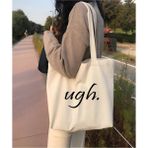 Yk2 Ugh Pinterest Kalın Kanvas Tote Bag, Bez Çanta, Shopper Bag, Kanvas Çanta - 10D-Krem