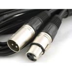 YKA 3 Pin Xlr DMX Kablosu 2 Metre Siyah Renkli Yüksek Kalite Ses İletimi İçin