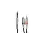 YKA 6.3 mm Erkek - 2 Rca Erkek Kablo 2 Metre