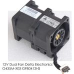 YKA Delta DC12V 1.82A 40X40X56MM Bilgisayar Sunucu Soğutma Fanı Siyah Renkli Hız Sensörü