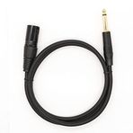 YKA Enstrüman Gitar Kablosu XLR Erkek 6.35mm Erkek Kablo 5 metre Kab