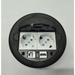 YKA Masa Üstü Priz Siyah+ 2 Ad. Priz+1 Ad. Hdmı+1 Ad. Ethernet Geçiş