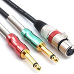 YKA Xlr Dişi 2x6.3 mm Mono Kablo 2 Metre