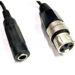 YKA Xlr Dişi - 6.3mm Mono Dişi Çevirici Kablo