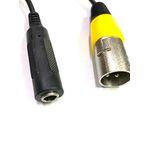 YKA Xlr Erkek - 6.3mm Mono Dişi Çevirici Kablo