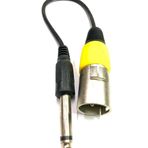 YKA Xlr Erkek - 6.3mm Mono Erkek Çevirici Kablo