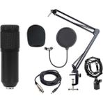 Ykd Store BM-800 Arka Kutup Büyük Diyafra Kondenser Mikrofon Seti Siyah (Yurt Dışından)