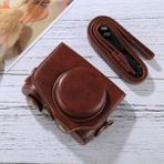 Ykd Store Canon Powershot G7 x Mark Iı Için Tam Vücut Deri Kılıf Çanta Kahverengi (Yurt Dışından) - Koyu Kahverengi