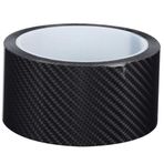 YKKJ Araç giriş çıtası karbon fiber çıkartma, araç kapı eşiği koruma folyosu, otomobil, motosiklet, çizik koruması, boya koruma folyosu (5 cm x 10 m).