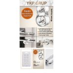 YKP GRUP Silikon Şeffaf Plastik Kapi Kolu Tutucu Tutacagi Pencere Stoperi Durdurucu Esnek Plastik 4 ADET