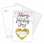 YKYENR Sevgililer Günü Sürprizi Gösterme Kartları - Float Hearts - Zarflı 5 Kazı Kazan Tebrik Kartı - Çift Taraflı Doldurma Tarzı Kendin Yap Sürpriz Tebrik Kartları, Parti İyiliği ve Malzemeleri - A06