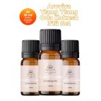 Ylang Ylang Oda Kokusu 3'Lü Set- Doğal Esansiyel Uçucu Yağ, Difüzör Esansı, Buhurdanlık Yağı