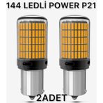 Ylc P21W BA15S Tek Duy Turuncu LED Gündüz Park Sinyal Ampulü Lambası 2 Adet Düşük Güç Tüketimi ile