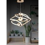 Yldrm Ld 032 Model Krom 3 Renkli Salon ve Oturma Odası Için Ideal Alüminyum Avize, 45X70 - Beyaz -Sarı - Gün Işığı