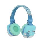 YLFASHION Çocuklar için Bluetooth Kulaklık, Çocuk Kablosuz Çizgi Film Kulaklık, Kulak Üstü Kulaklık, Çocuklar/Okul/iPad/Tablet/Uçak için Dahili Mikrofon (Mavi)