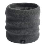 YLfly Kışlık Boyun Isıtıcı Boyunluk Polar Astarlı Kayak Daire Termal Eşarp Erkek Kadın için, gri, One Size