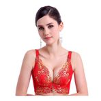 Ylishi Push Up Kırmızı Kablosuz Dolgulu Kadın Sütyen