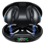 YLYHHFY Kulakiçi Klipsli Bluetooth 5.3 Kulaklıklar Kablosuz Kulaklıklar Açık Kulak Kulaklıkları Uzun Çalma Süresi Kulak Tomurcukları Dijital Ekran Şarj Kutusu Gürültü Önleyici Su Geçirmez Spor