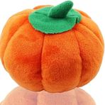Ymhapp Orange Pet Toy Funny Pumpkin Chew Toys Squeak Plush Dog Cat Toy Plush Toys Pet Supplies