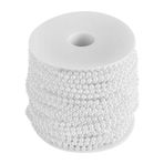 Ymiko 4 mm 40 m/Rulo Suni İnci Boncuk Zincir İnci Dizisi Kenap Süsler için Boncuklar Festival Parti Dekoru Çiçekler Çelenk Düğün Partisi Dekorasyon Gelin Buketi ve Avize (Beyaz)