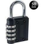 YMK YMK-1350 Dört Basamaklı Şifreli Asma Kilit Siyah 50 mm