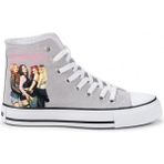 Ymn Ayakkabı Black Pink Baskılı Gri Bilekli Spor Ayakkabı Çocuk Sneaker Blackpink