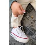 Ymn Ayakkabı Günlük Keten Rahat Beyaz Bebek & Çocuk Sneaker Convers Spor Ayakkabı