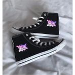 Ymn Ayakkabı My Melody & Kuromi Baskılı Siyah Bilekli Spor Ayakkabı Çocuk Sneaker