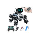 YMS ELEKTRONİK Uzaktan Bilekten Kumandalı Şarjlı 8 Teker Akrobat Robot Köpek Müzikli ve Led Işık 25 cm Köpek Araba