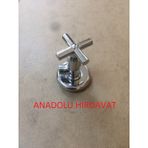 Yms Lüx Pirinç Klozet Ara Musluk Taharet Musluğu Aç Kapa Gri