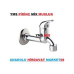 Yms Mix Musluk Aç Kapa Musluk Uzun Pirinç Krom